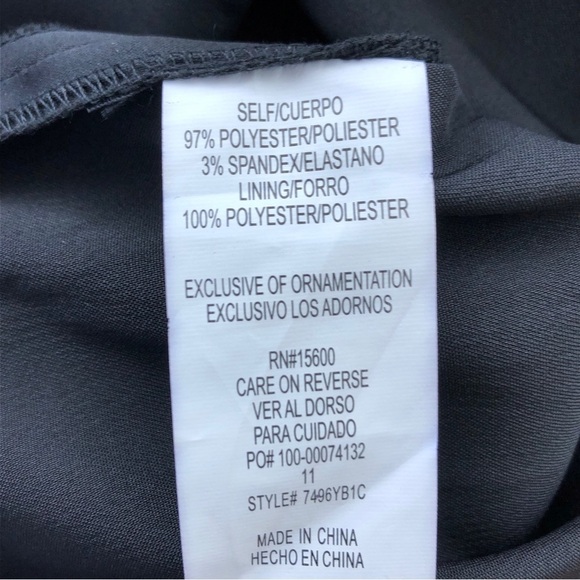 Sequin Hearts Black Satin Crystal One Shoulder Cocktail Formal Dress 11 - Picture 6 of 6